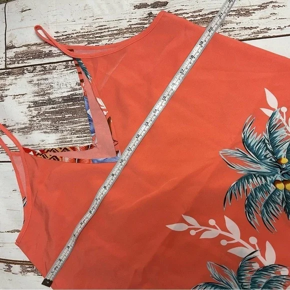 Tropical Coral Midi Dress - Picture 7 of 8